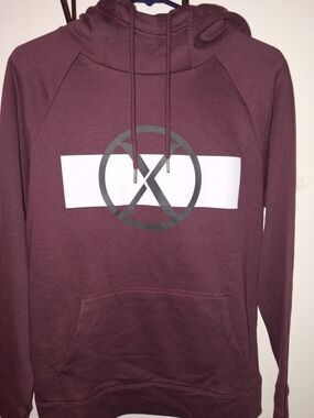 Express Burgundy men's pullover hoodie